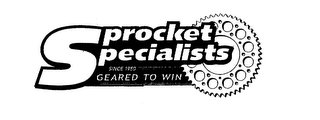 SPROCKET SPECIALIST SINCE 1950 GEARED TO WIN logo