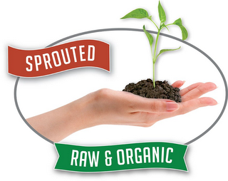 SPROUTED, RAW & ORGANIC logo