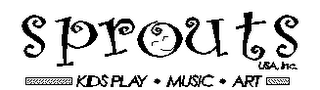SPROUTS USA, INC. KIDS PLAY MUSIC ART logo
