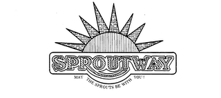 SPROUTWAY MAY THE SPROUTS BE WITH YOU logo