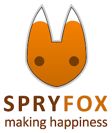 SPRY FOX MAKING HAPPINESS logo