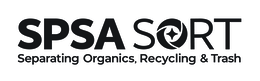 SPSA SORT SEPARATING ORGANICS, RECYCLING & TRASH logo