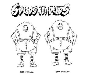 SPUDS IN DUDS ONE POTATO TWO POTATO logo