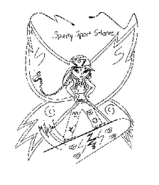 SPUNKY SPORT SELENE BORN TO FLY logo