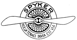 SPYKER NULLA TENACI INVIA EST VIA logo