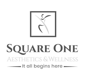 SQUARE ONE AESTHETICS & WELLNESS IT ALL BEGINS HERE logo