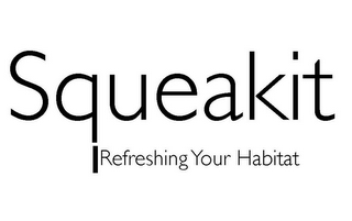 SQUEAKIT REFRESHING YOUR HABITAT logo