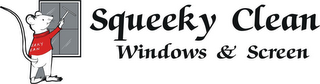 SQUEEKY CLEAN WINDOWS & SCREEN logo