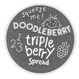 SQUEEZE ME! DOODLEBERRY 123 TRIPLE BERRY SPREAD logo