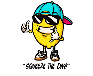 "SQUEEZE THE DAY!" logo