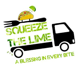 SQUEEZE THE LIME A BLESSING IN EVERY BITE logo