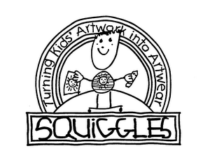 SQUIGGLES TURNING KIDS' ARTWORK INTO ARTWEAR logo
