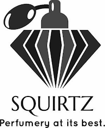 SQUIRTZ PERFUMERY AT ITS BEST. logo