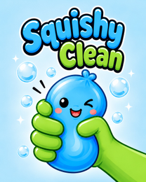 SQUISHY CLEAN logo