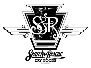 S&R SEARCH+RESCUE DRY GOODS EST. MMXII logo