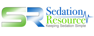 SR SEDATION RESOURCE KEEPING SEDATION SIMPLE logo