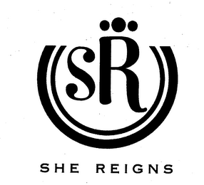 SR SHE REIGNS logo