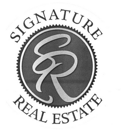SR SIGNATURE REAL ESTATE logo