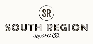 SR SOUTH REGION APPAREL CO. logo