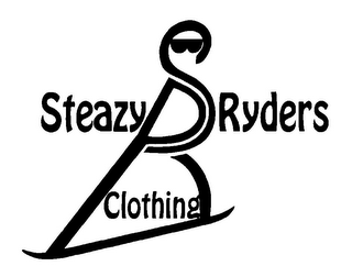 SR STEAZY RYDERS CLOTHING logo