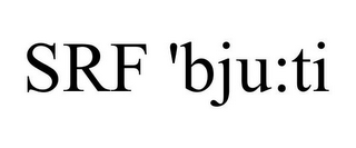 SRF 'BJU:TI logo