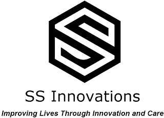 SS INNOVATIONS IMPROVING LIVES THROUGH INNOVATION AND CARE logo