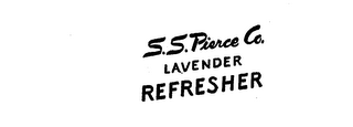 SS PIERCE CO. LAVENDER REFRESHER logo