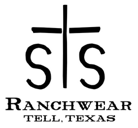 SS RANCHWEAR TELL, TEXAS logo