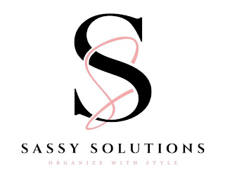 SS SASSY SOLUTIONS ORGANIZE WITH STYLE logo