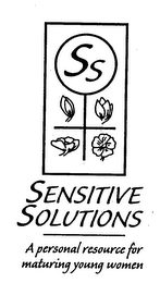 SS SENSITIVE SOLUTIONS A PERSONAL RESOURCE FOR MATURING YOUNG WOMEN logo