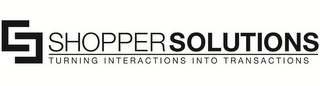 SS SHOPPERSOLUTIONS TURNING INTERACTIONS INTO TRANSACTIONS logo