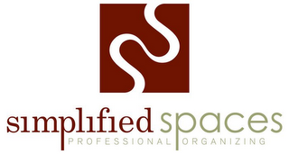 SS SIMPLIFIED SPACES PROFESSIONAL ORGANIZING logo