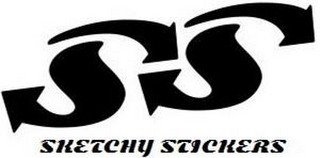 SS SKETCHY STICKERS logo