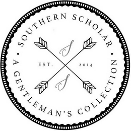 SS SOUTHERN SCHOLAR A · GENTLEMAN'S COLLECTION · EST. 2014 logo