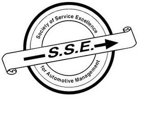 S.S.E. SOCIETY OF SERVICE EXCELLENCE FOR AUTOMOTIVE MANAGEMENT logo