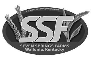 SSF WWW.SEVENSPRINGSFARMS.COM SEVEN SPRINGS FARMS WALLONIA, KENTUCKY logo