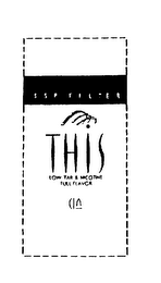 SSP FILTER THIS LOW TAR & NICOTINE FULL FLAVOR logo