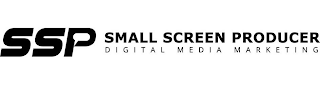 SSP SMALL SCREEN PRODUCER DIGITAL MEDIA MARKETING logo