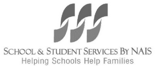 SSS SCHOOL & STUDENT SERVICES BY NAIS HELPING SCHOOLS HELP FAMILIES logo