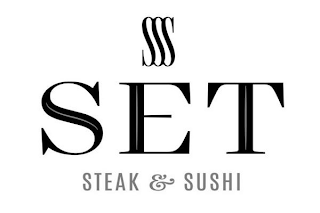 SSS SET STEAK & SUSHI logo