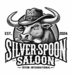 SSS SILVER SPOON SALOON TRYON INTERNATIONAL EST. 2024 logo