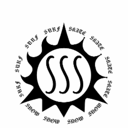 SSS SURF SURF SURF SURF SKATE SKATE SKATE SKATE SNOW SNOW SNOW SNOW logo