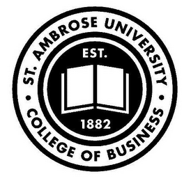 · ST. AMBROSE UNIVERSITY · COLLEGE OF BUSINESS EST. 1882 logo