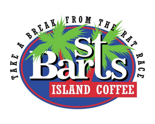 ST BARTS ISLAND COFFEE TAKE A BREAK FROM THE RAT RACE logo