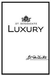 ST. BENIDICKTE LUXURY ST. BENIDICKTE logo