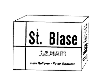 ST. BLASE ASPIRIN PAIN RELIEVER FEVER REDUCER logo