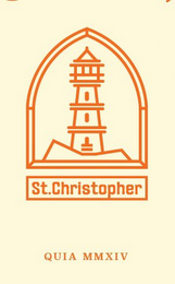 ST. CHRISTOPHER QUIA MMXIV logo