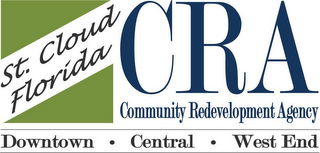 ST. CLOUD FLORIDA CRA COMMUNITY REDEVELOPMENT AGENCY DOWNTOWN · CENTRAL · WEST END logo
