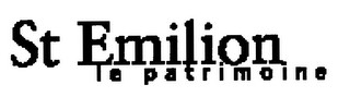 ST EMILION LE PATRIMOINE logo