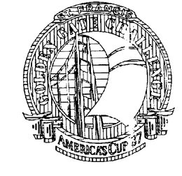 ST. FRANCIS GOLDEN GATE CHALLENGE AMERICA'S CUP '87 logo